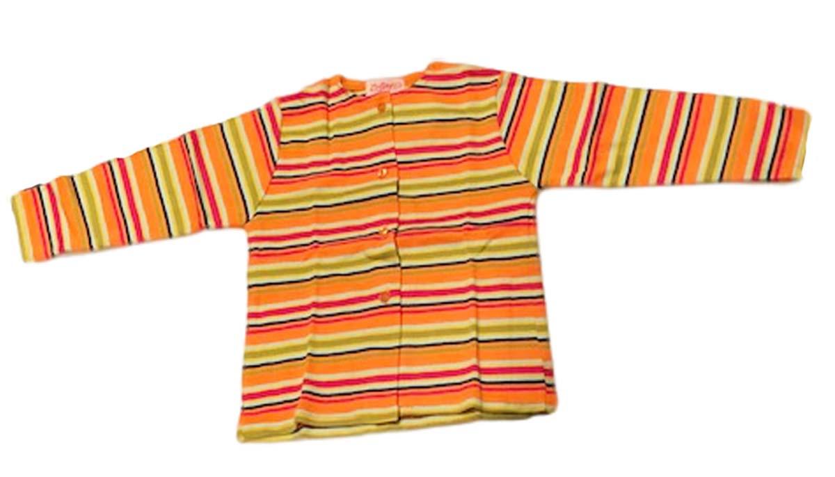 Zutano Orange and Green Multistripe Baby Cotton Jacket