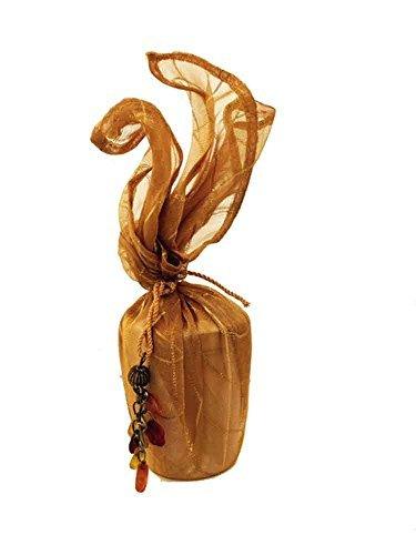 Two's Company Votive Candleholder Wrapped in Organza