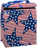 Red White Blue Stars Insulated Lunch Tote Bag - A Gifted Solution