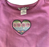 Hartstrings Purple Heart Baby Shirt 12 months - A Gifted Solution