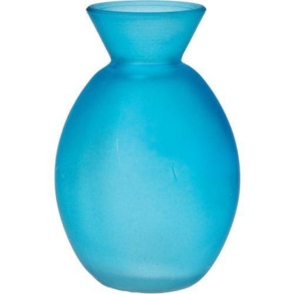 Frosted Glass Colored Oval Bud Vase - A Gifted Solution