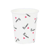 Bisou and Hearts Paper Cups (8 Ct)