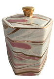 Marble Pattern Porcelain Candle Holder