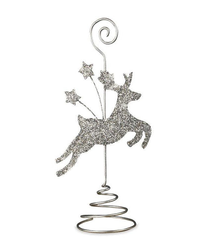 Silver Glitter Reindeer Placecard Holders - A Gifted Solution