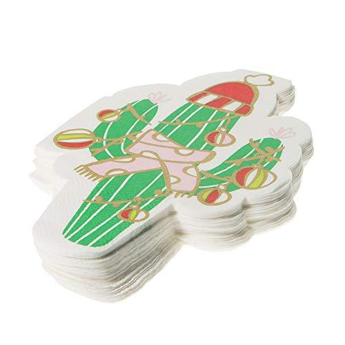 Christmas Cactus Paper Beverage Napkins