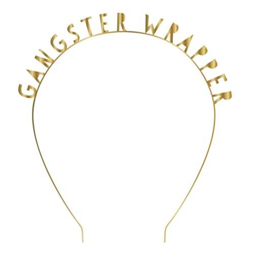 Gangster Wrapper Gold Metal Headband