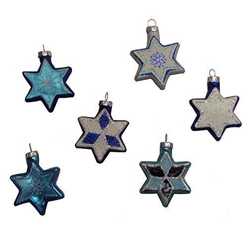 Jewish Stars Hanging Ornaments (Set/6)