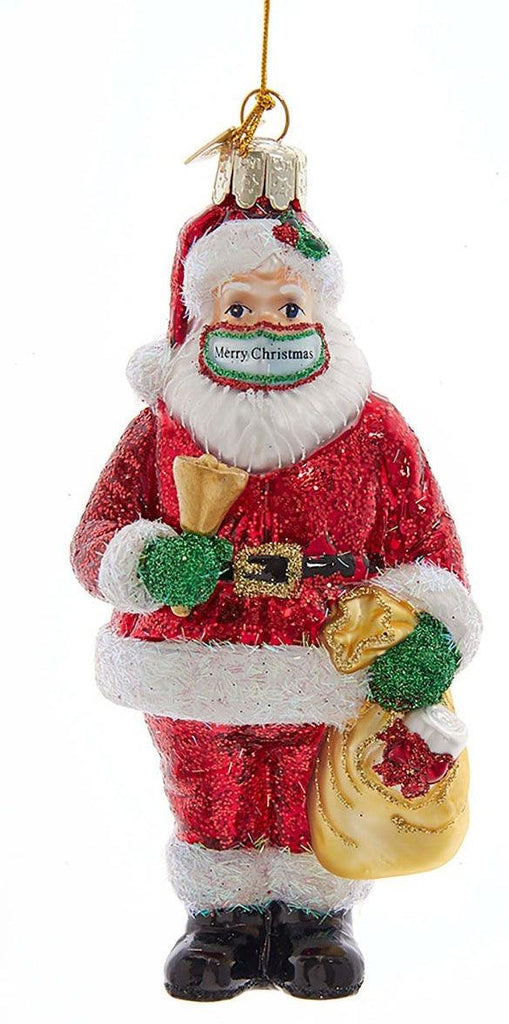 Kurt Adler Social Distancing Santa Ornament