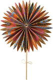 Metallic Gold Goa 10" Handheld Fan - A Gifted Solution