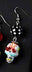 Skull and Roses Venetian Glass Earrings - A Gifted Solution