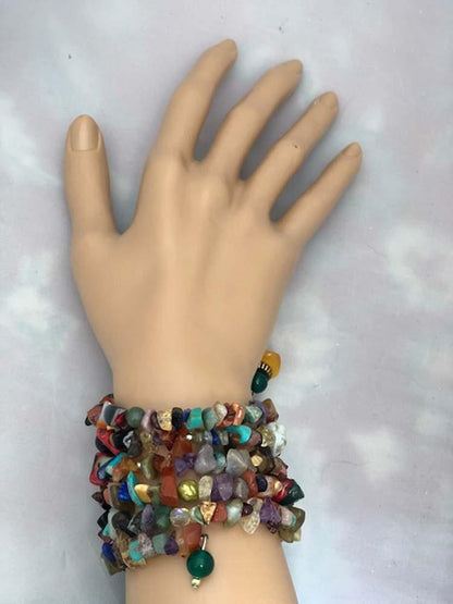 Natural Gemstone Wrapped Bracelet - A Gifted Solution